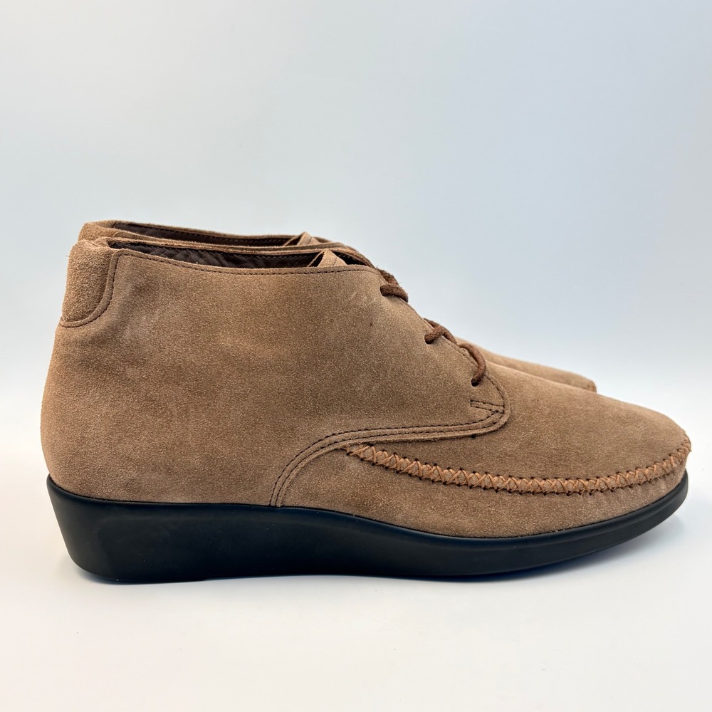 SAS Kich Lace Up Ankle Boots Womens 11M Tripad Comfort Suede Chukka Tan Almond - Picture 8 of 16